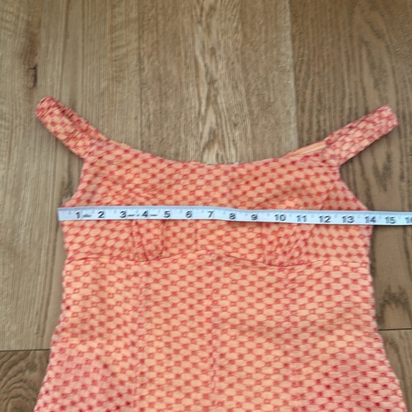 NWT FreePeople Berry Kiss Embroidered Off-theShoulder Mini Dress Peach comboXS - Picture 13 of 15